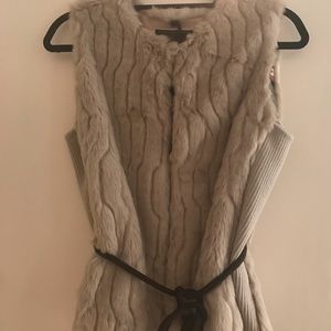 Faux fur vest